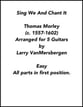 Sing We And Chant It! Guitar and Fretted sheet music cover